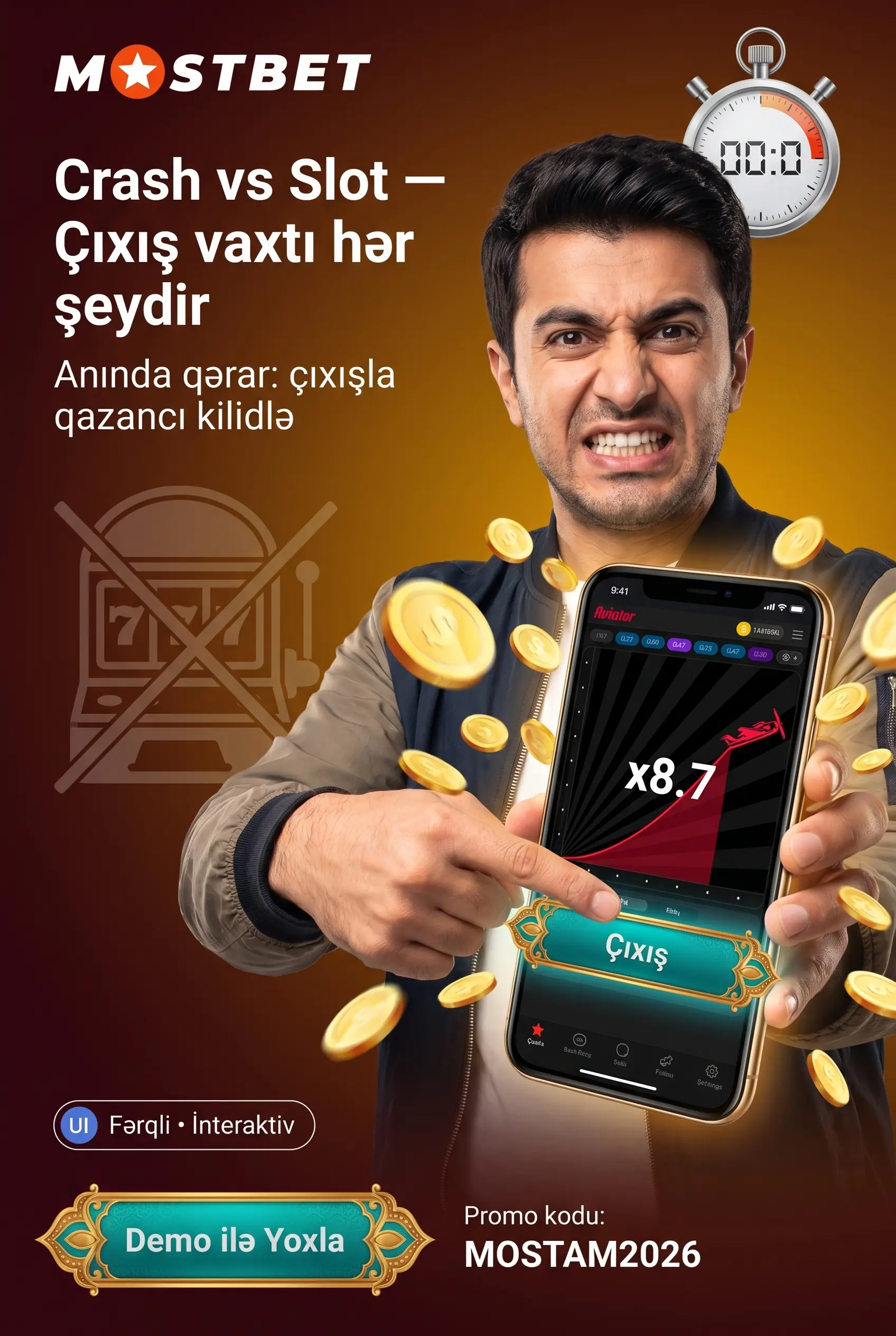 Crash oyunları ənənəvi slotlardan fərqi