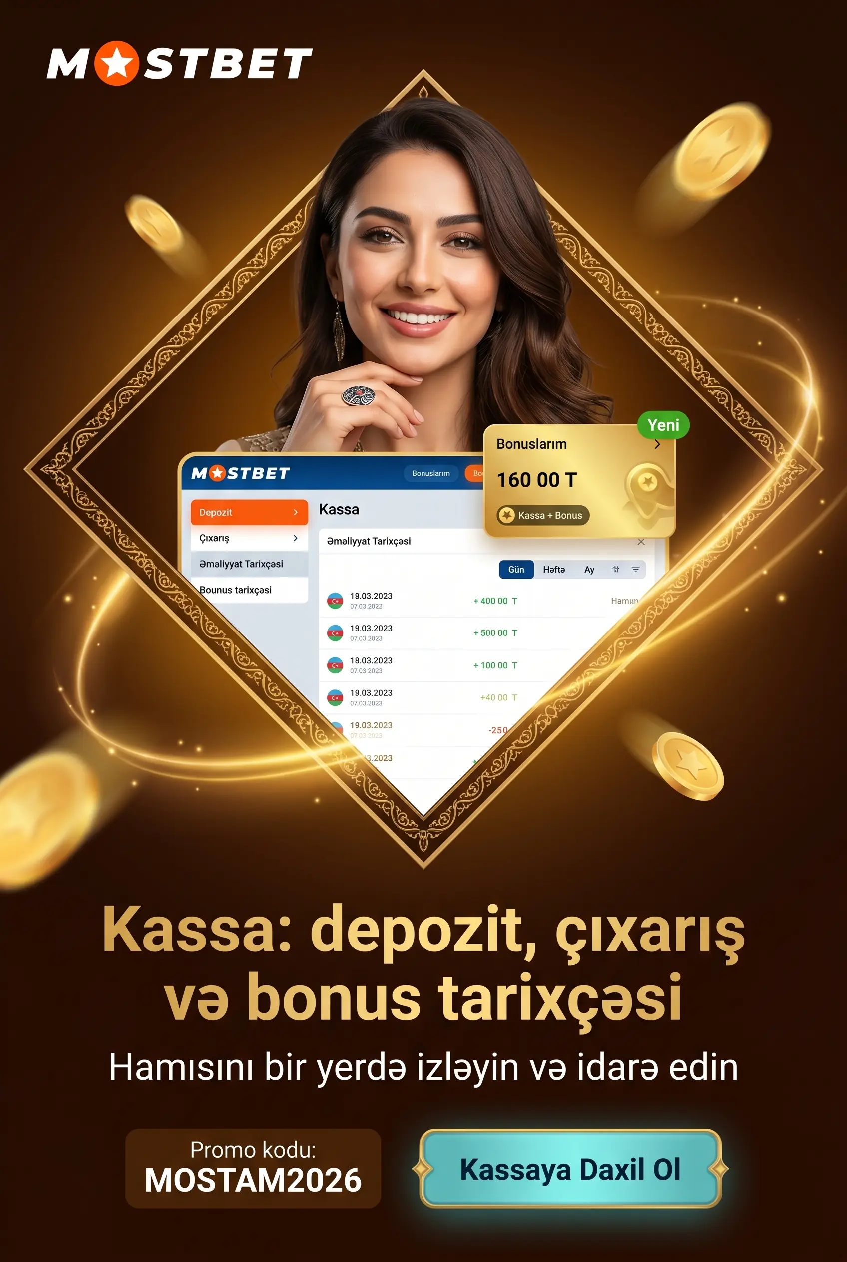 Kassa bölməsinin imkanları